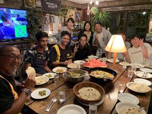 ネパール料理と花火大会＠田子